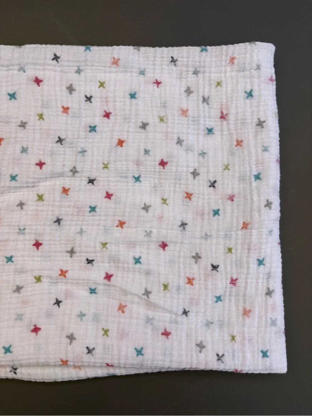 Pehr Muslin Swaddle Blanket - Multi Star Print (White)